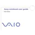 SONY PCG-FX605 VAIO Owner's Manual cover photo