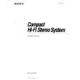 SONY LBT-D107R Owner's Manual cover photo