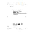 SONY RCDW7V Owner's Manual cover photo