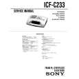 SONY ICFC233 Service Manual cover photo