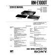 SONY RM-E1000T Service Manual cover photo