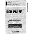 PIONEER DEH-P645R Owner's Manual cover photo