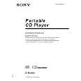 SONY D-MJ95 Owner's Manual cover photo