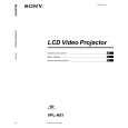 SONY VPLHS1 Owner's Manual cover photo