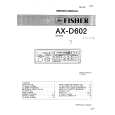 FISHER AXD602 Service Manual cover photo