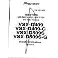 PIONEER VSXD409S Owner's Manual cover photo