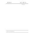 SONY KV-M14 Service Manual cover photo