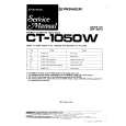 PIONEER CT-1050W Service Manual cover photo