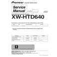 PIONEER XWHTD640 Service Manual cover photo