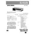 SONY TCFX370 Service Manual cover photo