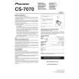 PIONEER CS-7070/SXTW/EW5 Owner's Manual cover photo