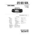 SONY CFS-B31 Service Manual cover photo