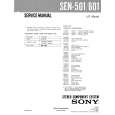 SONY SEN501 Service Manual cover photo