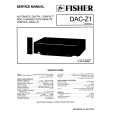 FISHER DACZ1 Service Manual cover photo