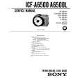 SONY ICFA6500 Service Manual cover photo