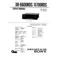 SONY XR6600RDS Service Manual cover photo