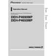 PIONEER DEHP4650MP Owner's Manual cover photo