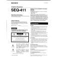SONY SEQ411 Owner's Manual cover photo