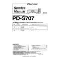 PIONEER PDS707 Service Manual cover photo
