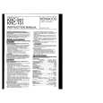 KENWOOD KRC101 Owner's Manual cover photo