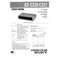 SONY ICFC320 Service Manual cover photo