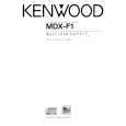 KENWOOD MDX-F1 Owner's Manual cover photo