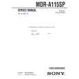 SONY MDRA115SP Service Manual cover photo