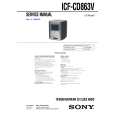 SONY ICFCD863V Service Manual cover photo