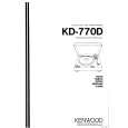 KENWOOD KD770D Owner's Manual cover photo