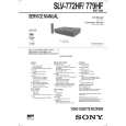 SONY SLV772HF Service Manual cover photo