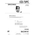 SONY ICD70PC Service Manual cover photo