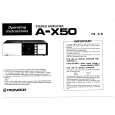 PIONEER A-X50 Owner's Manual cover photo