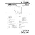SONY KLV-23HR1 Service Manual cover photo