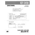 SONY ICFC450 Service Manual cover photo