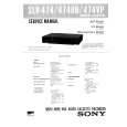 SONY SLV474U/V Service Manual cover photo