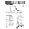 SONY KV19XMU Service Manual cover photo