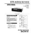 SONY STR-AV1010 Service Manual cover photo