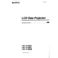 SONY VPLX1000E Owner's Manual cover photo