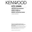 KENWOOD KTCV500N Owner's Manual cover photo