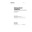 SONY XM-255EX Owner's Manual cover photo