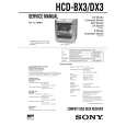 SONY HCDDX3 Service Manual cover photo