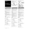 SONY SSX70ED Owner's Manual cover photo