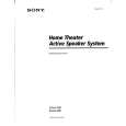 SONY SAVA500 Owner's Manual cover photo
