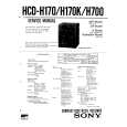 SONY MHC-700 Service Manual cover photo
