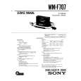 SONY WMF707 Service Manual cover photo
