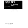 NAD 7100 Owner's Manual cover photo