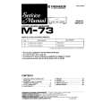 PIONEER M-73 Service Manual cover photo