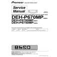 PIONEER deh-p670mp-5 Service Manual cover photo
