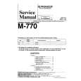 PIONEER M770 Service Manual cover photo