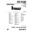 SONY DSR30/P Service Manual cover photo
